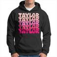 Taylor Vintage Personalized Name I Love Taylor Hoodie