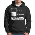 Technically The Glass Is Full Chemistry Humor Science Hoodie