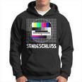 Test Image Sendendeschluss Retro Costume 80S 90S Party Carnival Hoodie