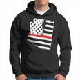 Thin Red Line Firefighter Flag Phoenix Arizona RED Hoodie