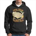 Total Solar Eclipse 2024 Totality Us Map Colorful Hoodie
