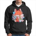 Transgender Pride Kawaii Fox Ramen Noodles Trans Flag Hoodie