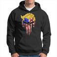 Trump Skull Usa Flag Hair President Hoodie