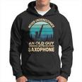 Never Underestimate An Old Guy With Saxophone Musician Hoodie