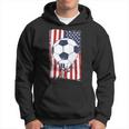 Us Soccerball Usa Flag Football Hoodie