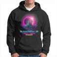 Vaporwave Total Solar Eclipse Bloomington Indiana In Hoodie