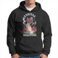 Veritas Aequitas Cross Roses Praying Hands Pray God Hoodie