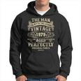 Vintage 1979 Legendary Man Birthday 45 Years Old Hoodie