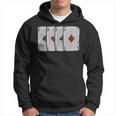 Vintage Distressed Four Aces Poker Playing Card Hoodie