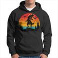 Vintage T-Rex Dinosaurier März Retro Sonnenuntergang Dinosaurier Hoodie