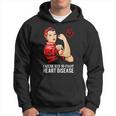 Warrior I Wear Red To Fight Heart Disease Awareness Hoodie