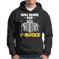 Will Work For Bucks V Gaming For Rpg Gamers Youth Hoodie