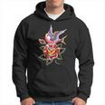 Women's Rose Swallow Vintage Retro Tattoo Hoodie