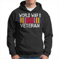 World War Ii Veteran Us Military Service Vet Victory Ribbon Hoodie