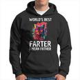 Worlds Best Farter I Mean Father Best Cat Dad Father's Day Hoodie