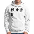 18Th Birthday Outfit 18 Years Old Tally Marks Anniversary Hoodie