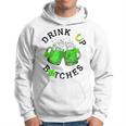 Bitches Drink Up St Patrick's Day Beer Lover Womens Hoodie