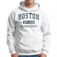 Boston Massachusetts Ma Vintage Sports Navy Hoodie