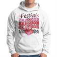 Checkered Lightning Festival Season Strawberry Fruit Lover Hoodie