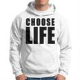 Choose Life Grandes Lettres Noires En Gras Style Rétro Années 80 Sweat à capuche