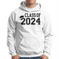 Class Of 2024 High School Senior Graduation Cap Varsity Hoodie