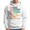 He Is Dad Brave Warrior Smart Wise Daddy Happy Father's Day Hoodie
