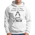 Das Ist Mein Menschkostüm Ich Bin Wirklich Ein Penguin Hoodie