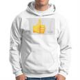 Daumen Hoch X Thumbs Up -Ater Papa Nachricht Dad Message Kapuzenpullover