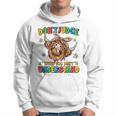 Dont Judge Understand Autism Awareness Day Cow Womens Hoodie