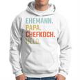 Ehemann Papa Chefkoch Held Geschenk Zumatertag Kapuzenpullover