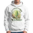 In A Field Of Flowers Be A Pickle Saying Hoodie