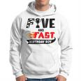 Five And Fast Birthday Boy Race Car 5Th Birthday Racer Hoodie