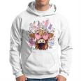 Happy Easter Highland Cow Heifer Easter Day Farmer Cowgirl Hoodie