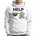 Help I've Fallen And I Can't Get Up Upside Down Turtle Hoodie