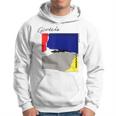 Herren Hoodie mit Genesis-Schriftzug in abstraktem Design