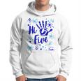 Hi Five Boy 5 Years Old Blue Fête D'anniversaire De Famille Sweat à capuche
