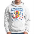 Hot Dog I'm Just Here For The Wieners 4Th Of July Hoodie