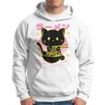 Kawaii Cat Eating Ramen Noodles Anime Neko Girls Hoodie