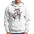 Kitty Cat Singing Guitar Player Musician Music Guitarist Hoodie