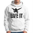 Live It Skydiving Skydive Parachuting Hoodie