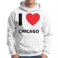I Love Chicago Heart Illinois Love Fan Apparel Hoodie