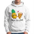 Love Is Love Cute Pride Pineapple Pizza Hoodie
