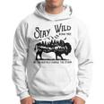 M216 Stay Wild Bison Buffalo Charge The Storm Hoodie