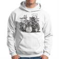 Octopus Playing Drums Drummer Drumming Musician Band Hoodie