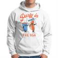 Party In The Usa Hot Dog Love Usa Fourth Of July Hoodie