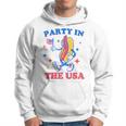 Party In The Usa Hot Dog Lover Usa 4Th Of July Hoodie