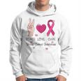 Peace Love Cure Breast Cancer Awareness Pink Ribbon 2023 Hoodie