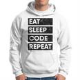 Programmer Eat Sleep Code Repeat Software Engineer Hoodie