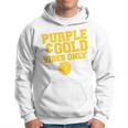 Purple Gold Game Day High School Volleyball Group Team Hoodie