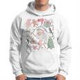 Retro Christmas Hairstylist Santas Favorite Hair Stylist Hoodie